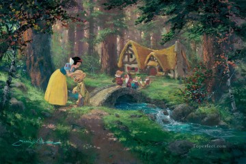 ディズニー Painting - 子供向けの「スイート グッバイ白雪姫」の漫画